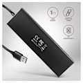 Miniatyrbillede 6 af 6: AXAGON, SuperSpeed ​​USB-A FLAT Hub, HUE-F7A