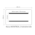 Miniatyrbilde 2 av 3: Svingtak MONTREAL-3, 160x246cm, beige