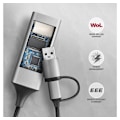 Miniatyrbilde 7 av 7: AXAGON, ADE-TXCA Kompakt aluminium USB 3.2 Gen 1 Gigabit Ethernet 10/100/1000Mbit adapter med automatisk installasjon, Nintendo Switch-støtte og USB C