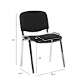 Miniatyrbilde 2 av 2: Gjestestol ISO sort/krom