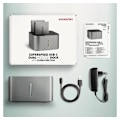 Miniatyrbillede 9 af 10: AXAGON, SuperSpeed ​​USB DUAL 2,5"/3,5" HDD/SSD DUAL dock, ADSA-DC