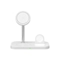 Miniatyrbillede 1 af 5: Tech-protect trådløs oplader QI15W A22 3in1 Magnetic MagSafe, hvid