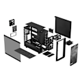 Miniatyrbild 5 av 11: Fractal Design, Meshify 2 Lite, TG Light Tint