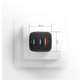 Miniatyrbillede 7 af 10: AXAGON, GaN vægoplader 3x port (USB-A + 2x USB-C), 65W, ACU-DPQ65