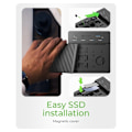 Miniatyrbild 3 av 6: Raidsonic, 4-fack USB4 Duplikator (1:3 klon) för NVMe M.2 SSD, IB-4013MCL-C4