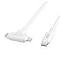 Pikkukuva 2 / 3: Hyper, HyperJuice Silicone USB-C - USB-C ja Lightning Hybrid 60 W -kaapeli