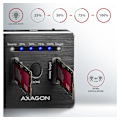Miniatyrbilde 3 av 8: AXAGON, USB-C 3.2 Gen2 - 2x NVMe CLONE DUAL SDD Dock Station, ADSA-M2C