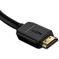 Miniatyrbilde 2 av 4: Tilbehør for tilkobling, HDMI 2.0-kabel 4K 30 Hz 3D HDR 18 Gbps 5m Sort, Baseus