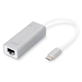 Miniatyrbilde 1 av 5: Digitus, USB Type-C til RJ45, USB Type C 3.0 Gigabit Ethernet-adapter 10/100/1000 Mbps, DN-3024