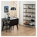 Miniatyrbillede 3 af 5: Spisebord ROXBY, 80/120x80xH76cm, sort