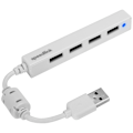 Pikkukuva 1 / 3: Speedlink USB-keskitin Snappy Slim 4-porttinen USB 2.0 Passiivinen, valkoinen (SL-140000-WE)