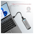Miniatyrbillede 7 af 10: AXAGON, SuperSpeed ​​USB Micro-B - M.2 SATA SSD Ribbed Box, EEM2-SA