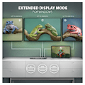 Miniatyrbilde 4 av 10: AXAGON, USB-C 5 Gbps TRIPLE 4K DISPLAY 11in1 Hub, HMC-4KX3