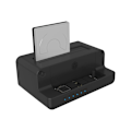 Miniatyrbilde 7 av 9: Raidsonic, Icy Box, IB-2914MSCL-C31 Dokking- og kloningsstasjon for M.2 NVMe SSD og 2,5''/3,5'' SATA SSD/HDD