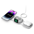 Miniatyrbillede 1 af 9: Tech-Protect trådløs oplader A32 3in1 Magnetic MagSafe QI15W, grå