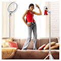 Miniatyrbild 3 av 4: Tech-Protect Selfie Stick Tripod L03S, vit