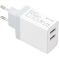 Miniatyrbillede 1 af 4: Platinet USB-oplader + kabel 2xUSB 3.4A, hvid (43723)