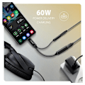 Miniatyrbillede 6 af 10: AXAGON, ADA-HCPD USB-C - Hi-Res DAC Audio Adapter PD, 60W