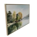 Pikkukuva 3 / 4: Seinätaide WALLY 45x60cm, metsä järven rannalla