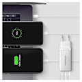 Miniatyrbilde 6 av 8: AXAGON, GaN vegglader 3x port (USB-A + 2x USB-C), PD3.0/PPS/QC4+/SFC2.0/AFC/SCP/FCP/Apple, 65W, ACU-DPQ65W