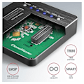 Miniatyrbilde 6 av 8: AXAGON, USB-C 3.2 Gen2 - 2x NVMe CLONE DUAL SDD Dock Station, ADSA-M2C