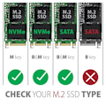 Miniatyrbild 10 av 11: AXAGON, Extern USB-C 3.2 Gen 2 metallbox för M.2 NVMe & SATA SSD-diskar, EEM2-SB2