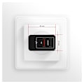 Miniatyrbilde 7 av 7: AXAGON, dobbel vegglader 240V/2x USB-port QC3.0/AFC/FCP og 5V-1.2A, 24W, ACU-QS24