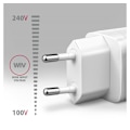 Miniatyrbilde 4 av 8: AXAGON, GaN vegglader 3x port (USB-A + 2x USB-C), PD3.0/PPS/QC4+/SFC2.0/AFC/SCP/FCP/Apple, 65W, ACU-DPQ65W