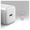 Miniatyrbild 2 av 7: AXAGON, Väggladdare 1x port USB-C, PD3.0 / PPS /QC4+/AFC/FCP/Apple, 20W, ACU-PD20W