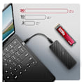 Miniatyrbillede 7 af 10: AXAGON, USB-C 20 Gbps - M.2 NVMe SSD ARMORED Box, EEM2-20G