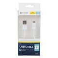 Miniatyrbillede 2 af 2: Platinet kabel microUSB 1m, hvid