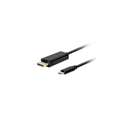 Miniatyrbild 1 av 4: Lanberg, USB-C till DisplayPort-kabel, CA-CMDP-10CU-0018-BK