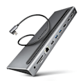 Miniatyrbilde 1 av 10: AXAGON, USB-C 5 Gbps TRIPLE 4K DISPLAY 11in1 Hub, HMC-4KX3
