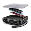 Miniatyrbilde 1 av 9: AXAGON, USB-C 10 Gbps UFO 9in1 Hub, HMC-UFO