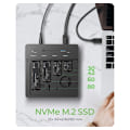 Miniatyrbillede 4 af 6: Raidsonic, 4-Bays USB4 Duplikator (1:3 klon) til NVMe M.2 SSD, IB-4013MCL-C4