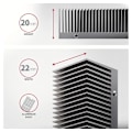 Miniatyrbillede 3 af 4: AXAGON, passiv køler i aluminium til enkelt- og dobbeltsidede M.2 SSD'er størrelse 2280, højde 24 mm, CLR-M2XT