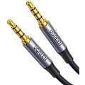 Miniatyrbilde 1 av 2: Tilbehør for tilkobling av AV183 AUX 3,5 mm kabel (hann) - 3,5 mm (hann) 2 m Svart, Ugrønn