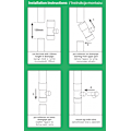 Miniatyrbilde 4 av 4: Set med 3 produkter. Regnvannsoppsamler / felle med ventil - 90mm - GRAFIT