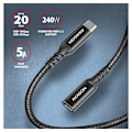 Pikkukuva 2 / 5: AXAGON, USB-C - USB-C, USB-jatkokaapeli 20 Gbps, 0,5 m, BUCM32-CF05AB
