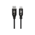 Pikkukuva 1 / 2: Goobay, pyöreä kaapeli, Lightning USB-C -lataus- ja synkronointikaapeli