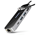 Miniatyrbilde 1 av 6: AXAGON, USB-C 5 Gbps GLASS 6in1 Hub, HMC-6GLN