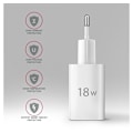Miniatyrbillede 5 af 7: AXAGON, Vægoplader 1x port USB-A, QC3.0/AFC/FCP/Apple, 18W, ACU-QC18W
