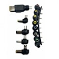 Miniatyrbillede 2 af 4: Tilbehør til PC GX-96W Universal Laptop Oplader 13 Porte 96W Sort, Riff