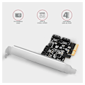 Pikkukuva 2 / 4: AXAGON, PCIe-ohjain 4x SATA 6G, PCES-SA4X4