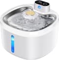 Wireless Pet Water Fountain 2.6L Automatic for Cats & Dogs with Motion Sensor, Battery Powered, Water Level Window[JUN]