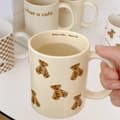 Miniatyrbild 4 av 5: Cute Cartoon Bear Coffee Mug 350ml, Vintage Ceramic Cup Gift[JUN]