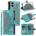 PU-læderpung-etui med Mandala-blomstermønster til Samsung Galaxy S25 Edge