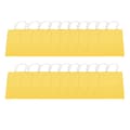 20-pack kraftpapperspresentpåsar 15x8x21 cm gula för shopping födelsedagsfester