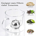Miniatyrbillede 4 af 5: Finmasket tefilter, 5 stk. te-infuser tekugle i rustfrit stål