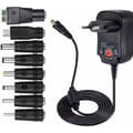 12W Universal AC/DC 3V to 12V Power Adapter - 8 Selectable Plugs - 115cm Cable - 1000mA Max Current